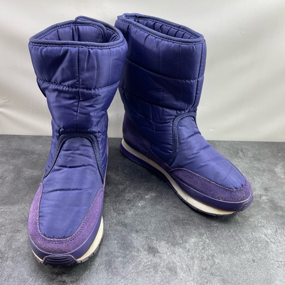 Rubber Duck Women’s Shoes Purple 8.5 W Wide Suede Slip On  Waterproof Boots - Picture 1 of 16